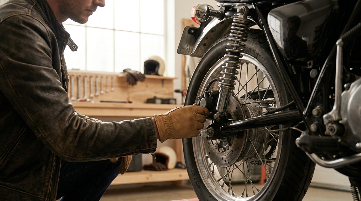 Frein arrière moto | guide pilotage et entretien 2026 - Auto-moto-nova.com
